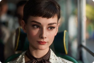 Audrey Hepburn for Galaxy Chocolate